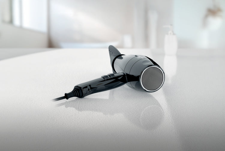 Professional hairdryers with ON/OFF push button